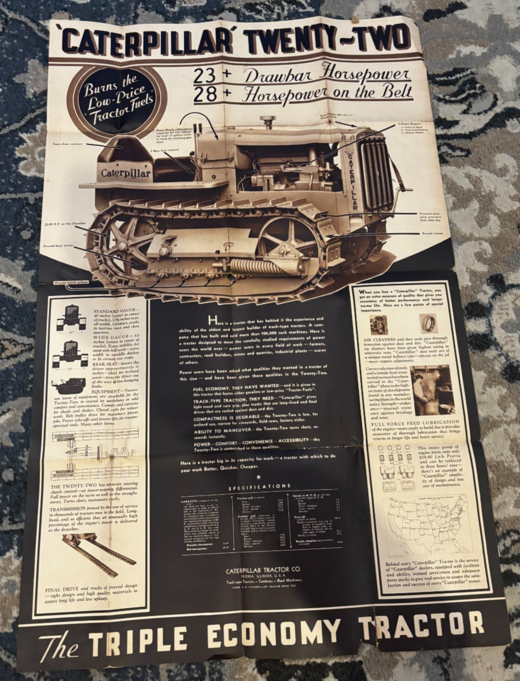 Caterpillar CAT 22 Crawler Tractor Brochure DCPA26