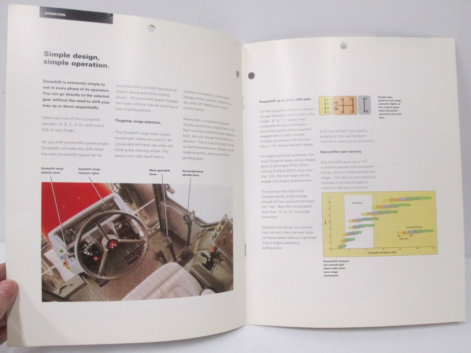Massey Ferguson Dynashift Transmission for MF 3600 Series Tractors Brochure 1993