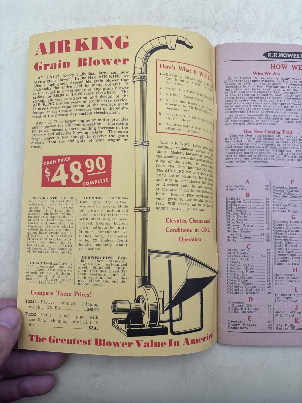Thresher & Power Farming Supplies Saw Mill Accessories T-33 R.R. Howell Minneap