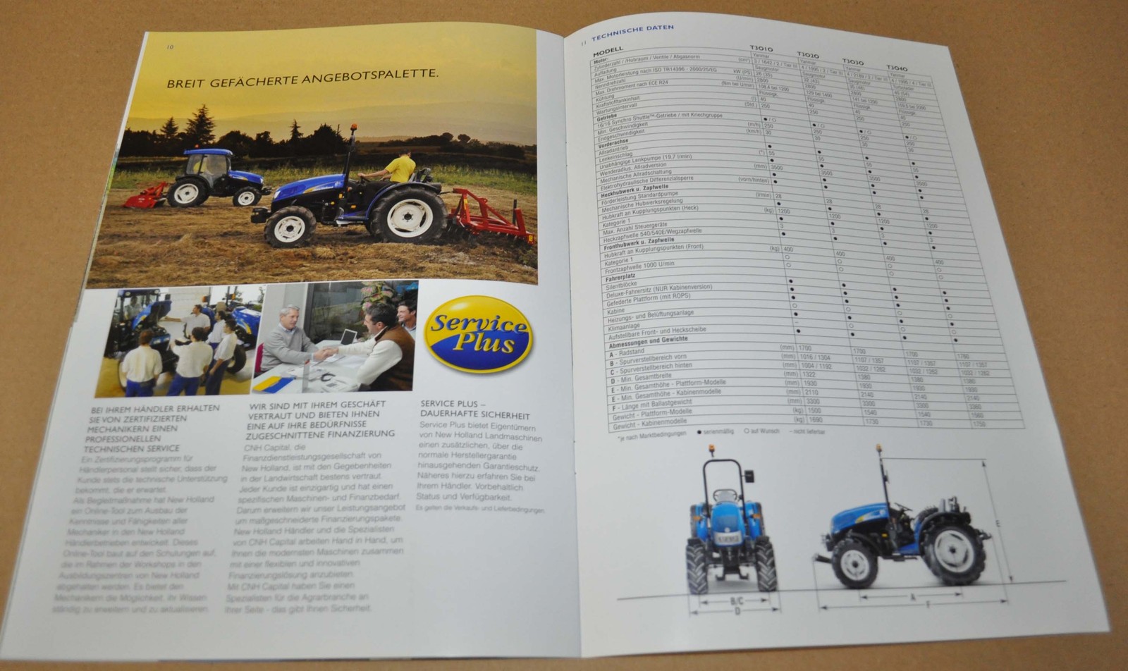 2015 New Holland T3000 Tractor Brochure Prospekt DE
