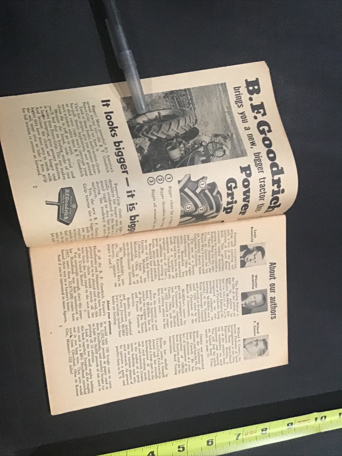 1954 BF Goodrich Farmer’s Handbook and Almanac Wadsworth Oil Co Ohio Booklet