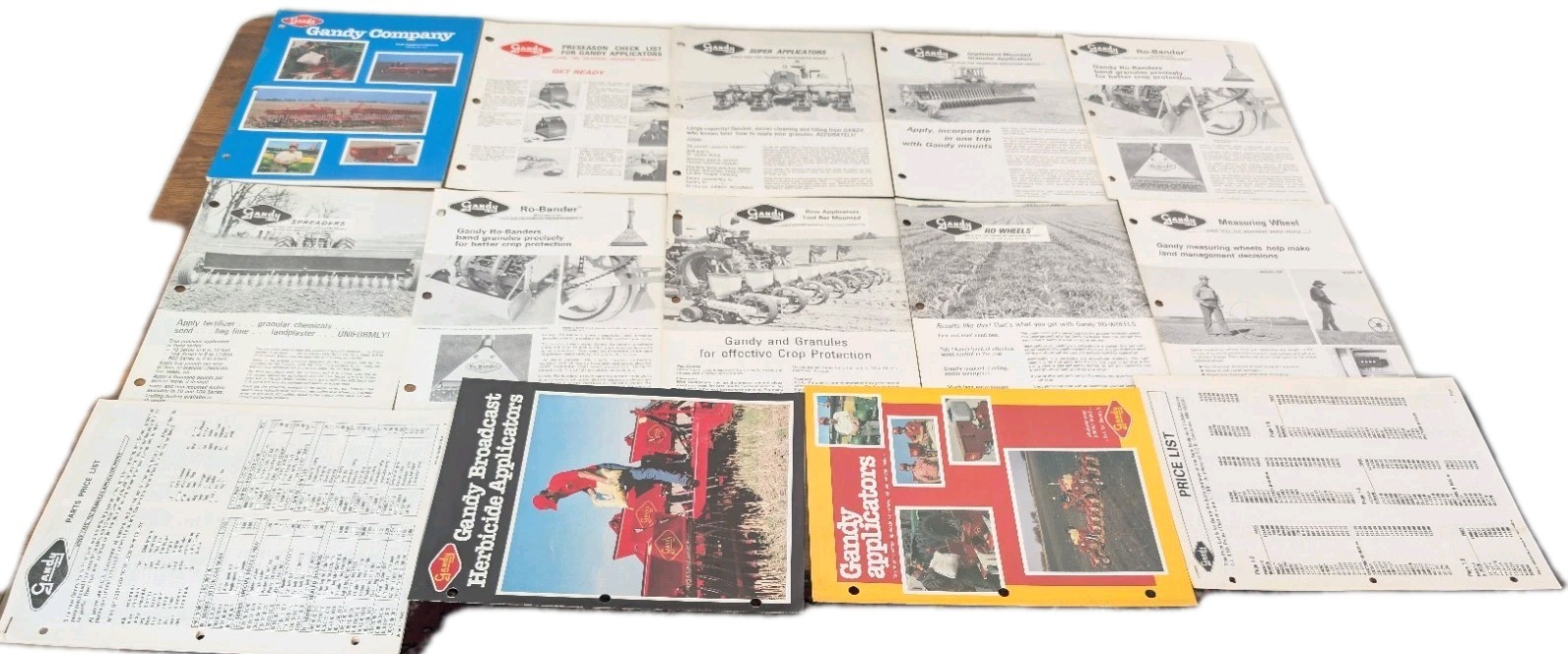 Gandy Company Catalog And 13 Farm Attachment Implement Advertisement Brochures