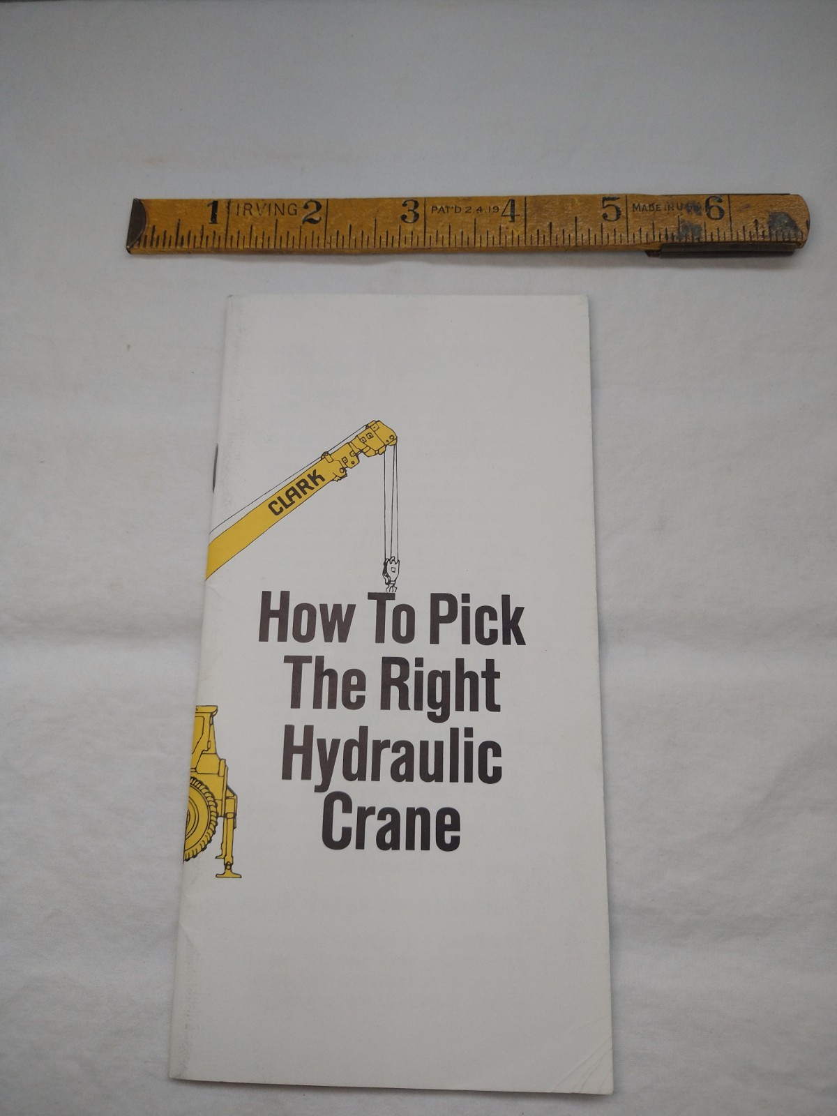 Vintage Clark Equipment Austin -Western Crane Brochure 10 Pgs