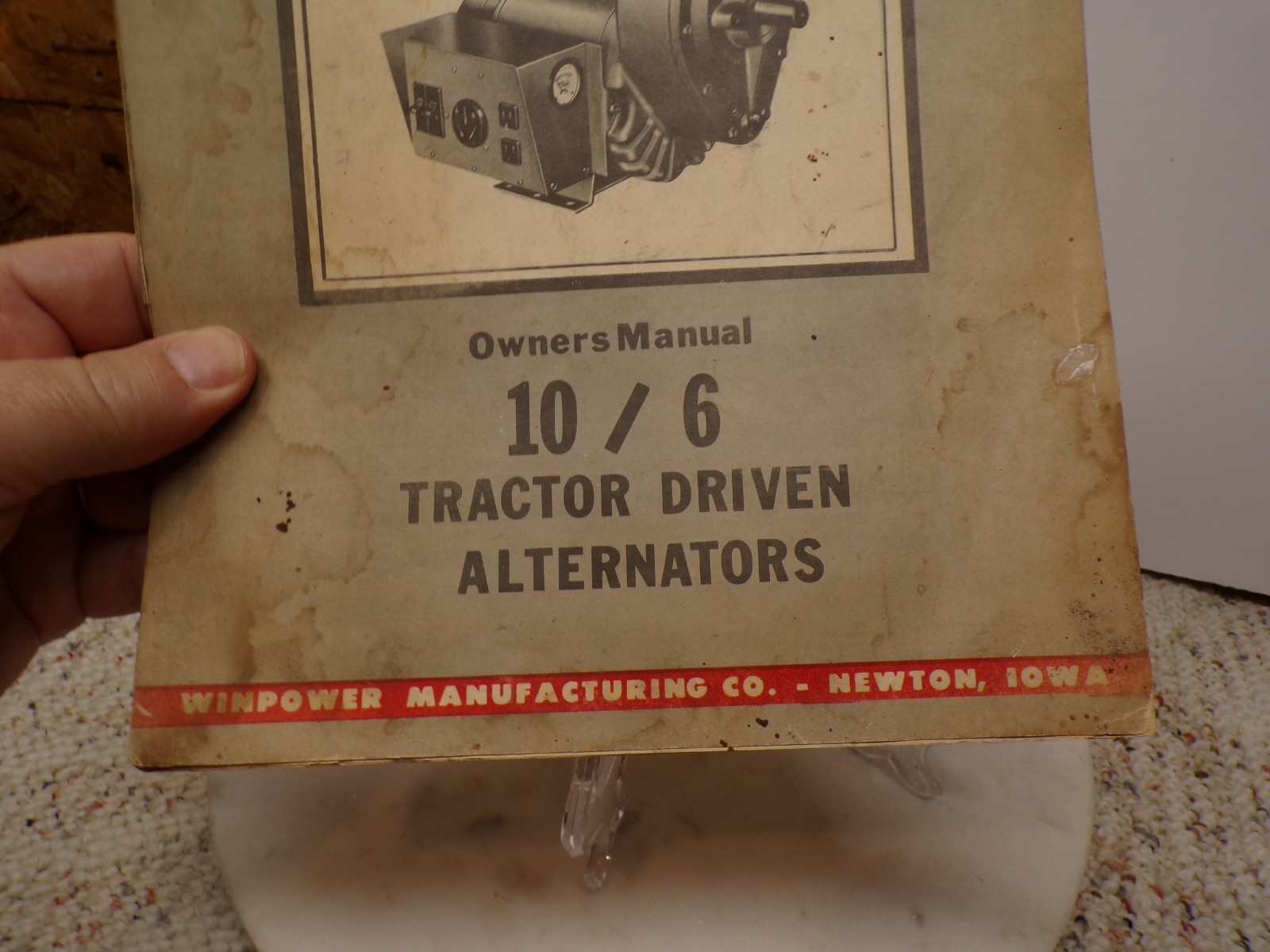 WinPower Owners Manual 10/6 Tractor Driven Alternators Brochure Newton Iowa