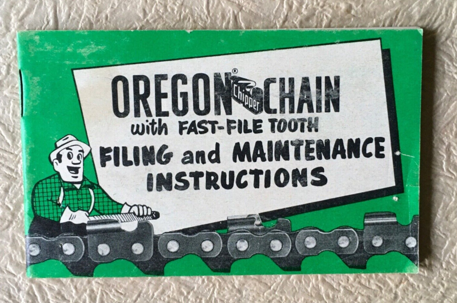 1954 Oregon Chipper Chainsaw Co Instruction Booklet Advertising Portland