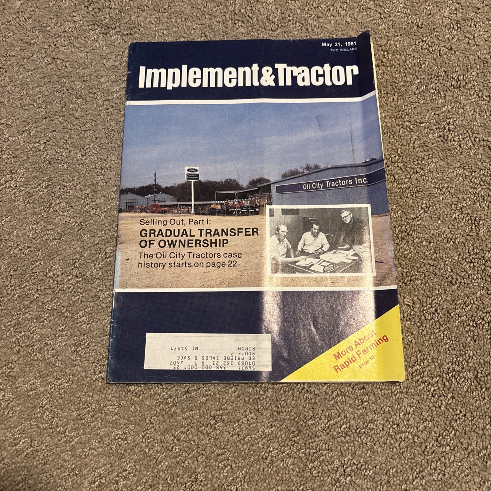 Implement & Tractor Magazine May 21, 1981 Farming Agriculture Vintage Ads J