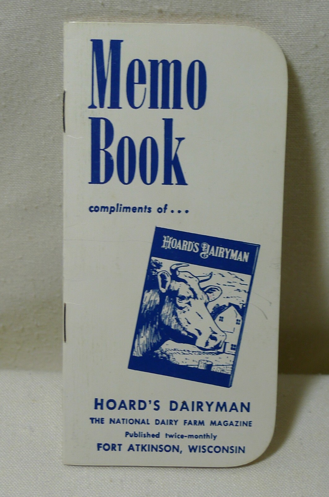 Hoard&rsquo;s Dairyman Fort Atkinson, Wisconsin Memo Book 1968-69 Pocket Notebook