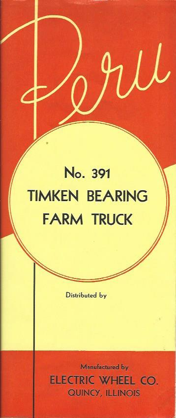 Farm Equipment Brochure – Peru – 391 – Timken Bearing Truck – c1941 (F3192)