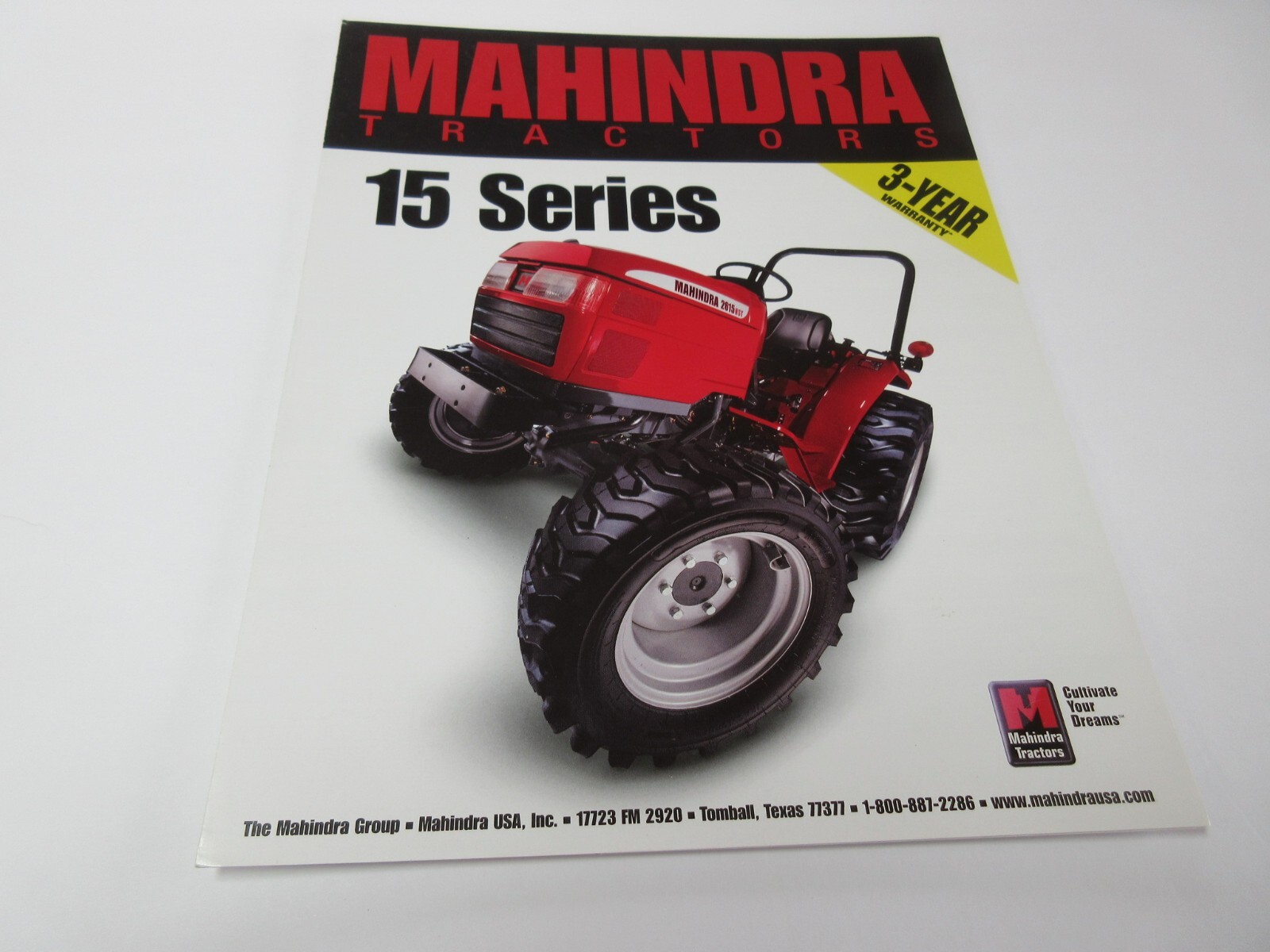 Mahindra 15 Series Tractor Brochure 4 Page