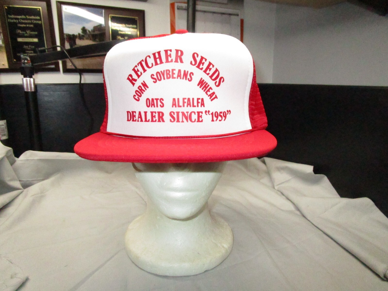 Retcher Seeds Corn Soybean Wheat Oats Alfalfa Trucker Cap Farmer Hat Cap
