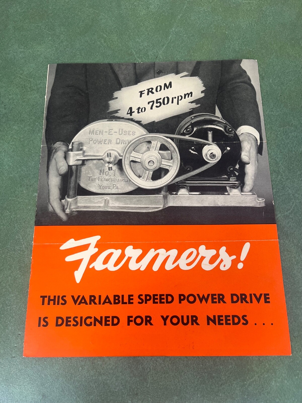 Men E Uses Variable Speed Power Drive For Farmers Flinchbaugh York,Pa