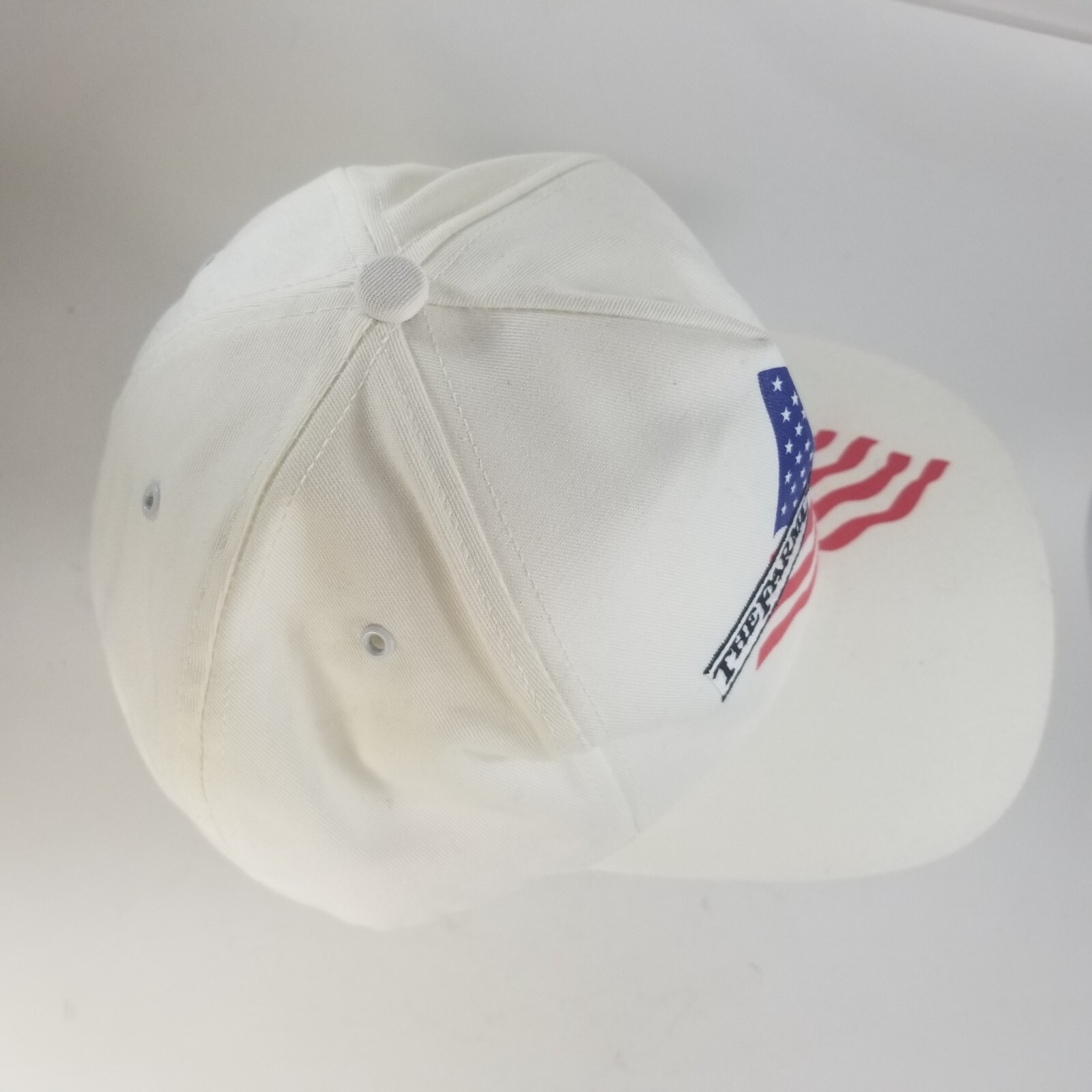 Vtg FARM CREDIT Council Snapback Hat/Cap American Flag USA made by K-Products