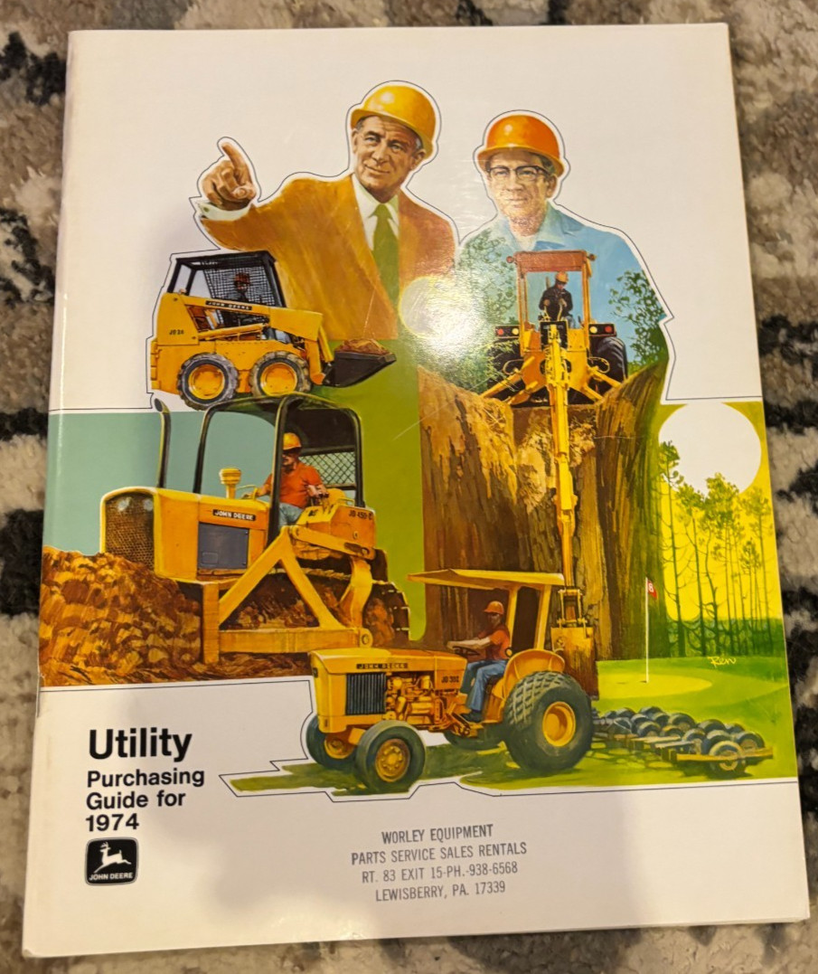 John Deere Utility Industrial Equipment Buyers Guide For 1974 Brochure CWPA26