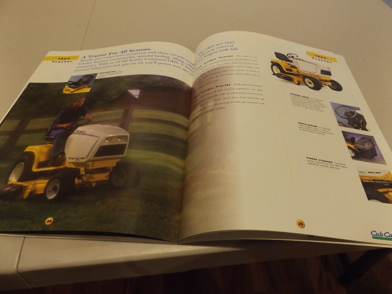 CUB CADET by MTD SERIES 2000 GARDEN TRACTORS, LIT # 773-0300 12/96