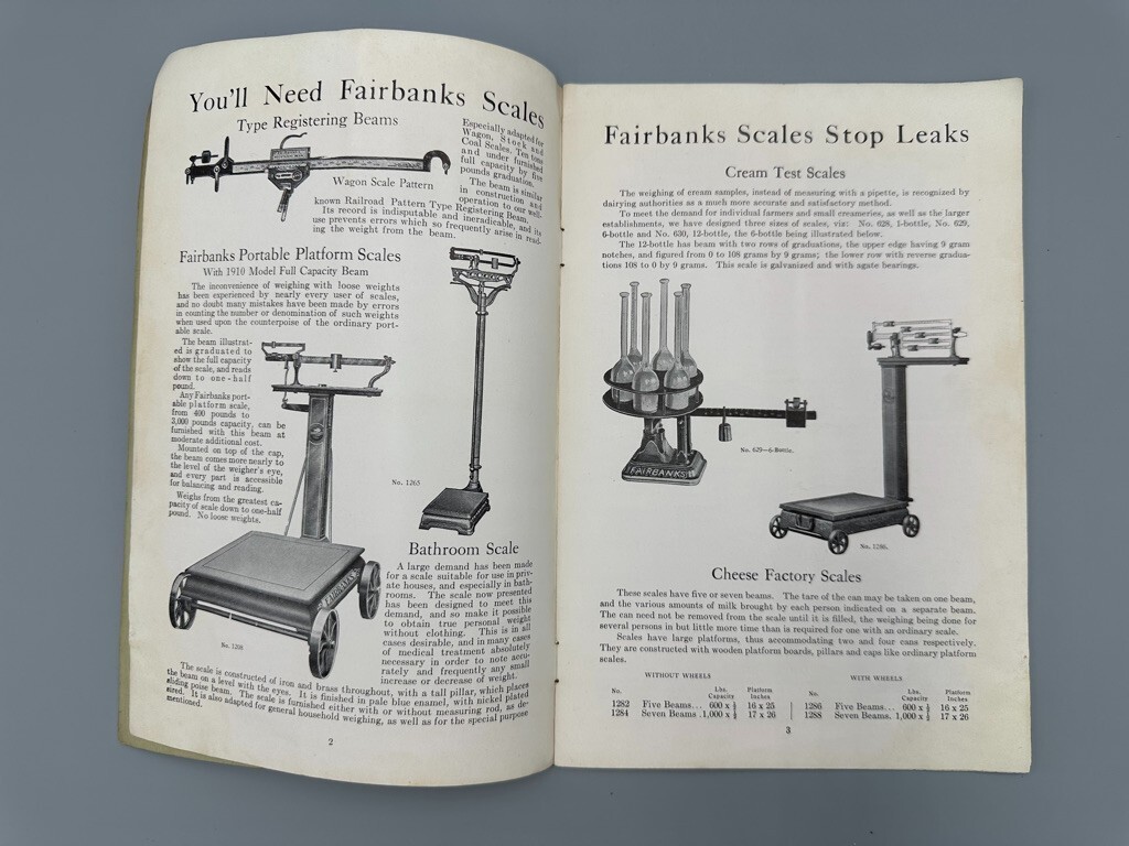 1910 FAIRBANKS MORSE Farm Advertising STOCK SCALES Pump ENGINES Windmill CATALOG
