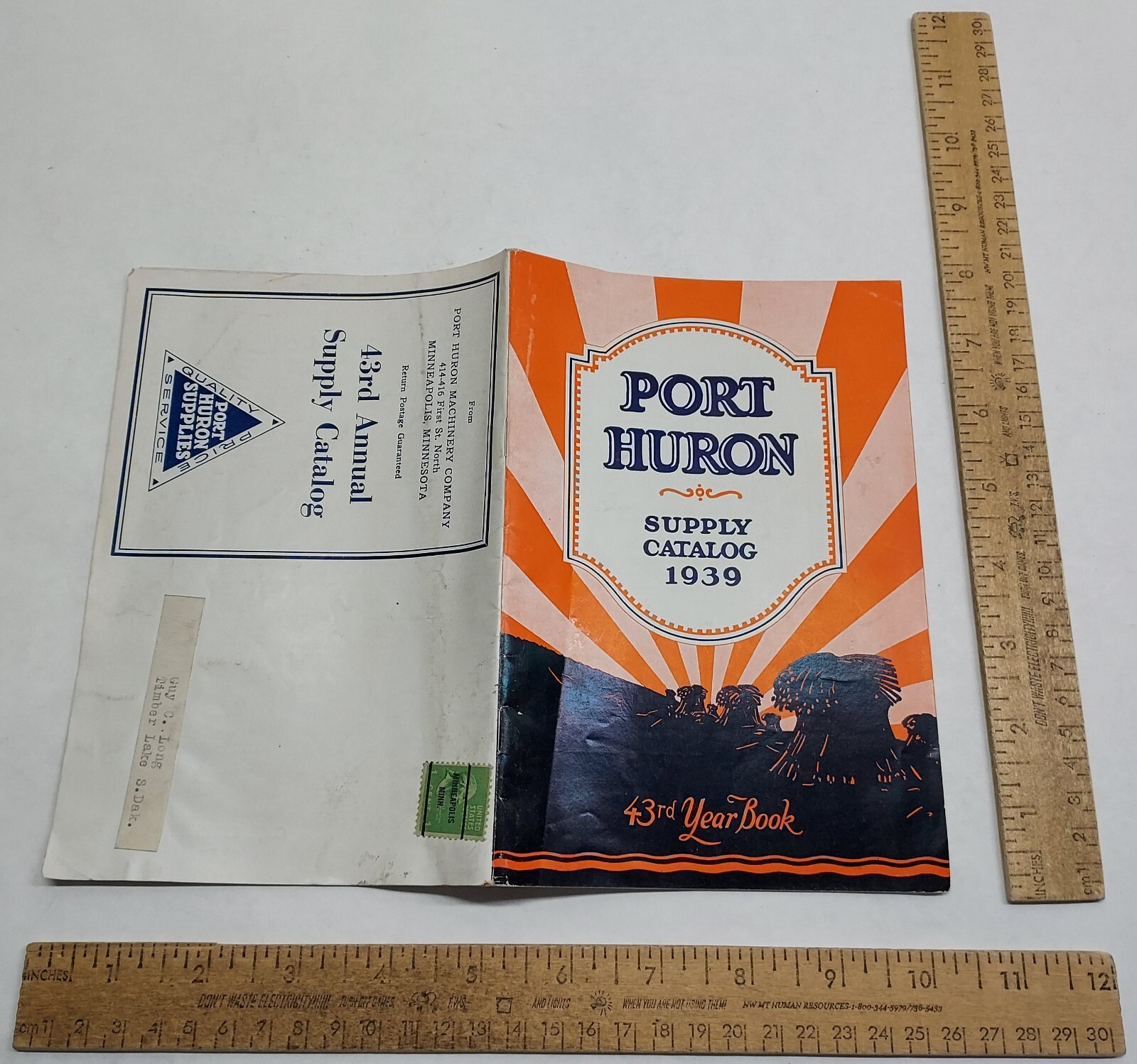 1939 – SUPPLY CATALOG – PORT HURON – 43rd Year Book – listing #7380