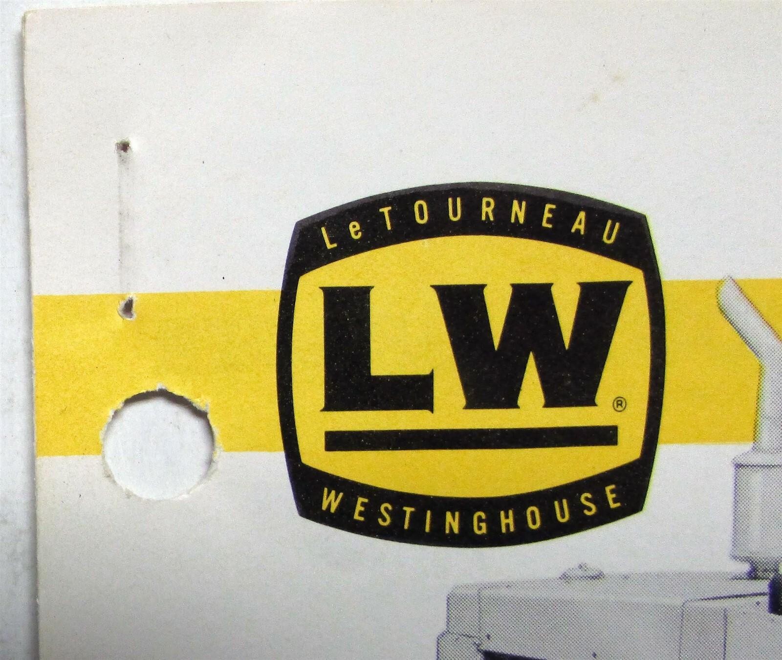 1961 LeTourneau Westinghouse Motor Grader 330-H Construction Sales Folder