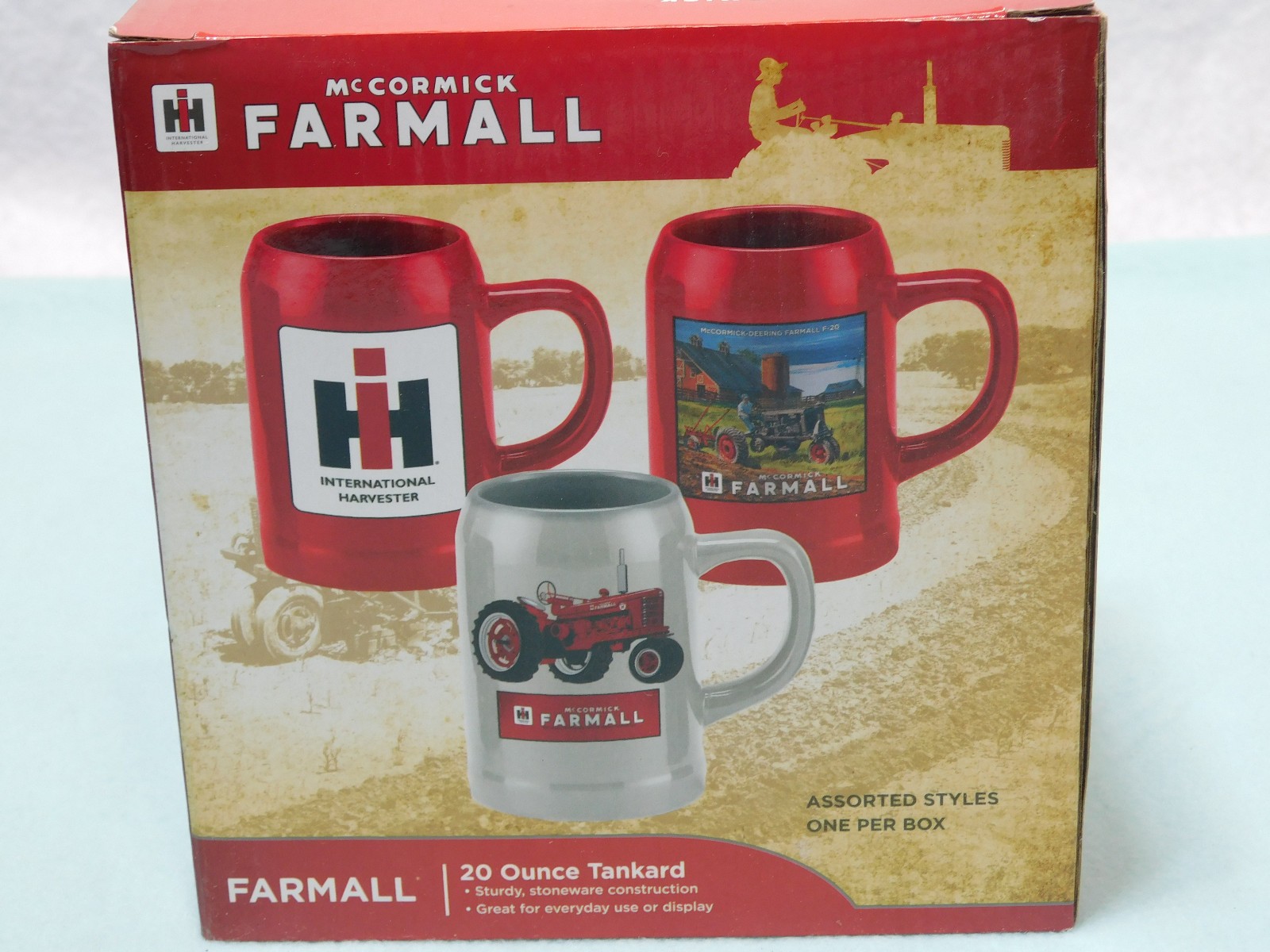 McCormick Farmall 20 Ounce Tankard Mug. New in the Box