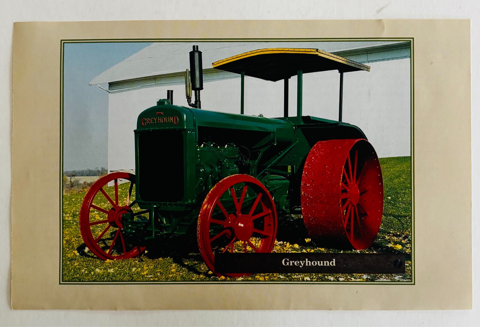 1929 Greyhound Antique Tractor 1970-80s Book Print Agriculture Farming C80B