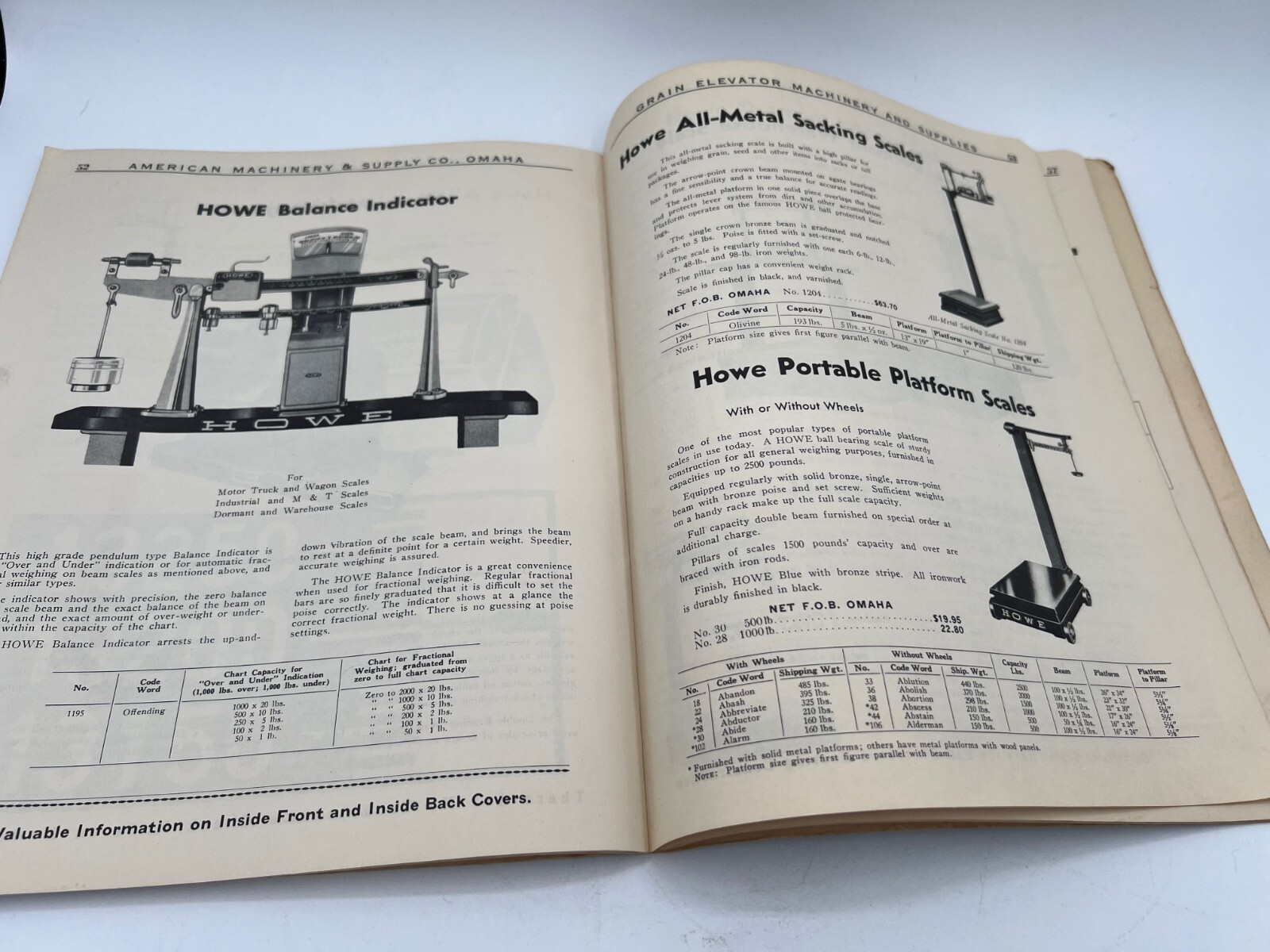 Grain Elevator Machinery & Supplies / American Machinery & Supply Co OMAHA Nebr