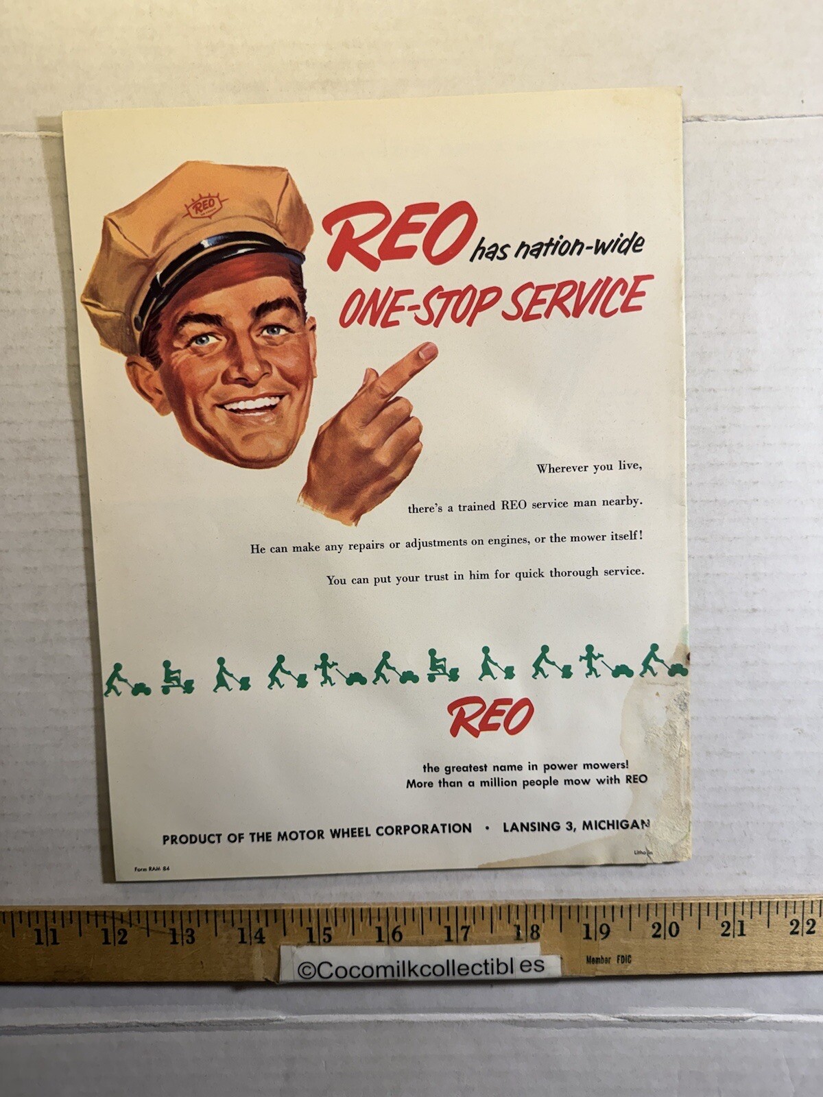 Vintage Give Your Lawn The Professional Touch With A Reo Lansing MI Brochure