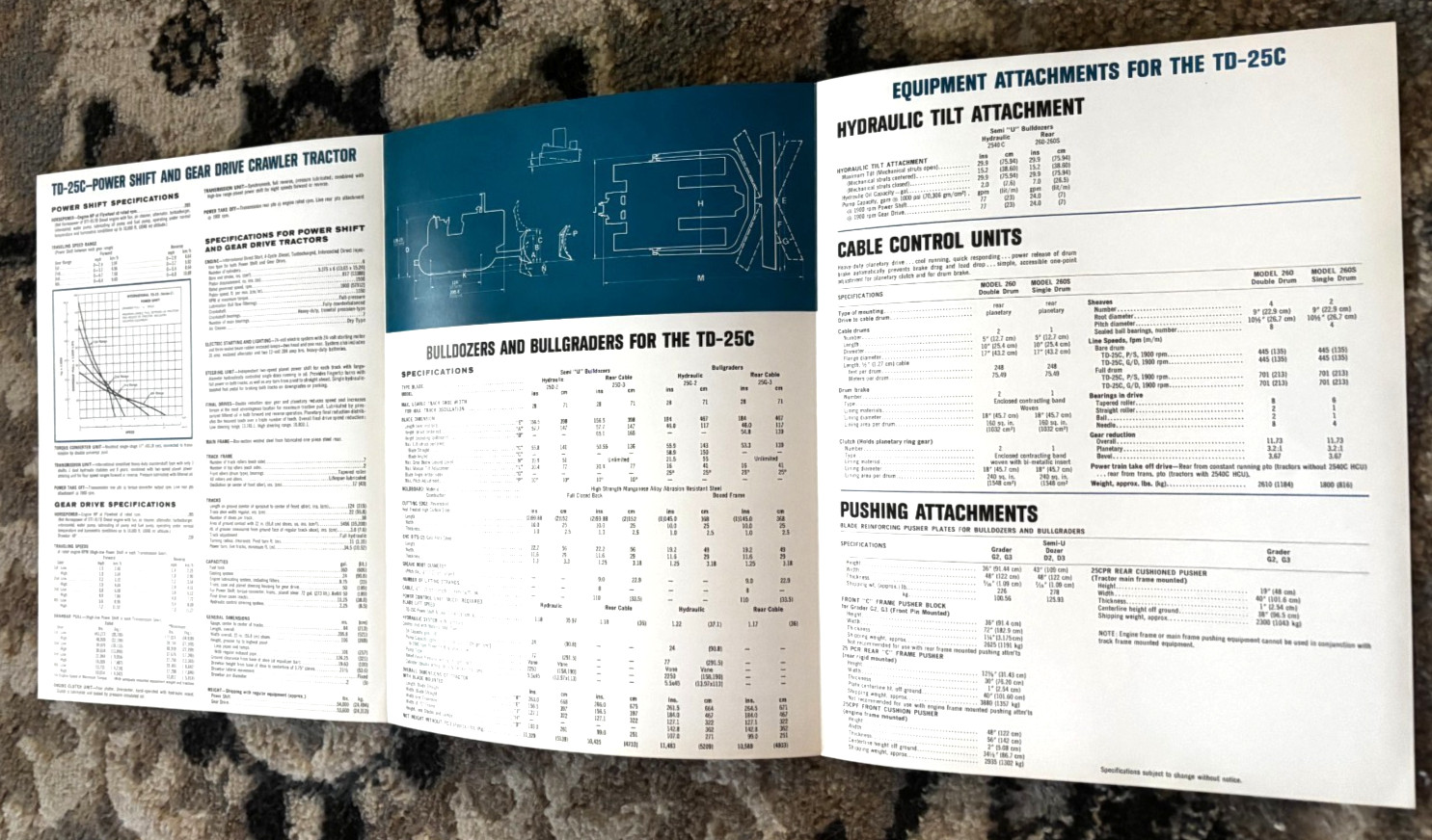 International Harvester TD-25C Crawler Tractor Dozer Brochure DCPA26