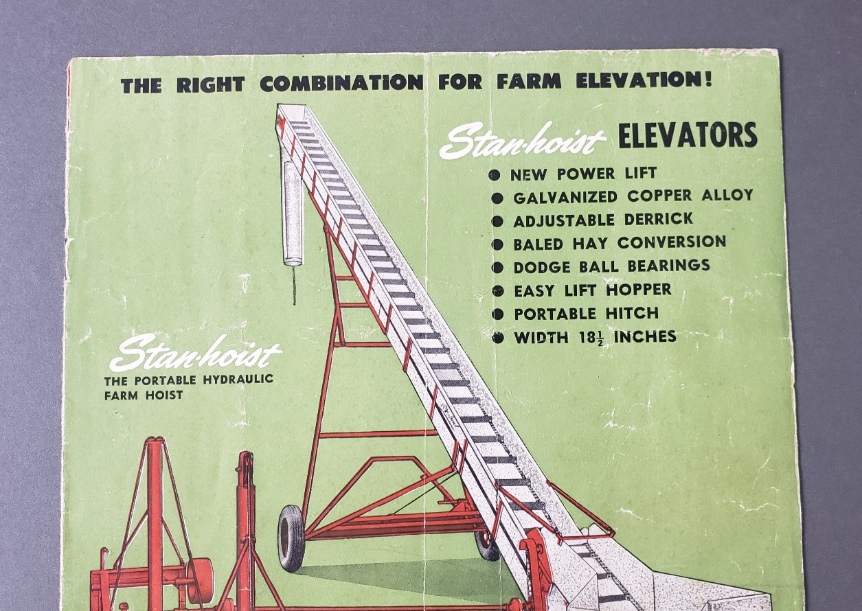 vtg LOT Farming Brochures Cockshutt Cobey Stan-hoist Owatonna Ferguson Tractor