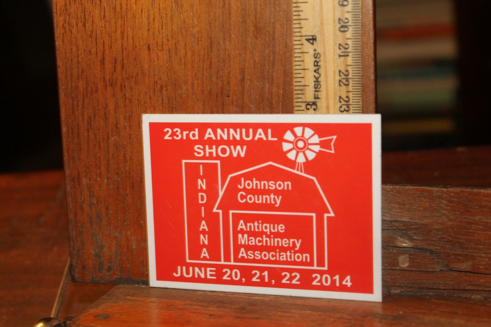 Metal Plate 2014 Johnson County Indiana Antique Machinery Association