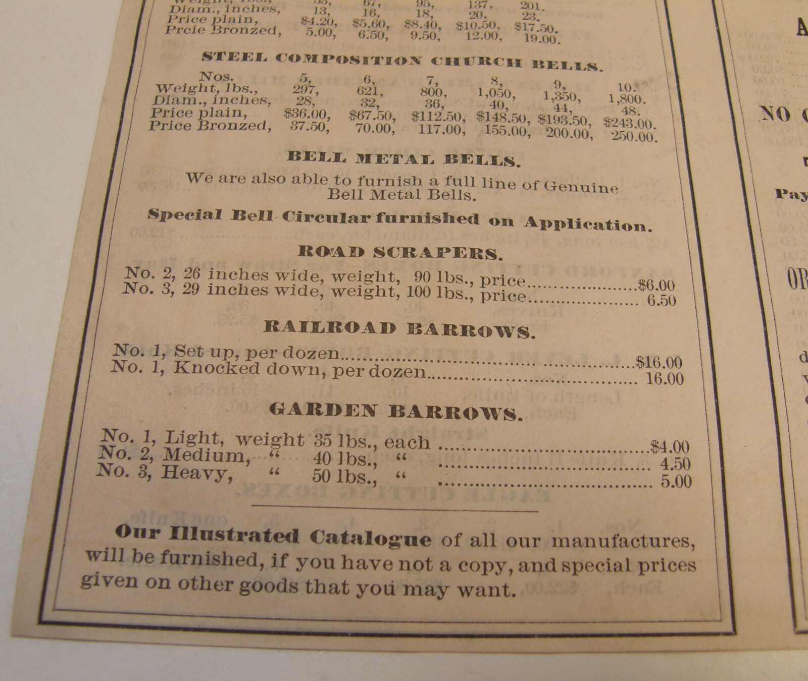 ANTIQUE 1878 AGRICULTURAL MACHINERY PRICE LIST JAMES HAVEN & CO CINCINNATI OH