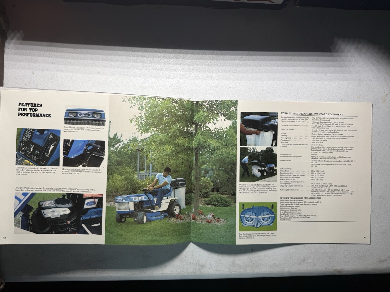 Ford Lawn & Garden Equipment Advertising Brochure 1984 Agriculture Original