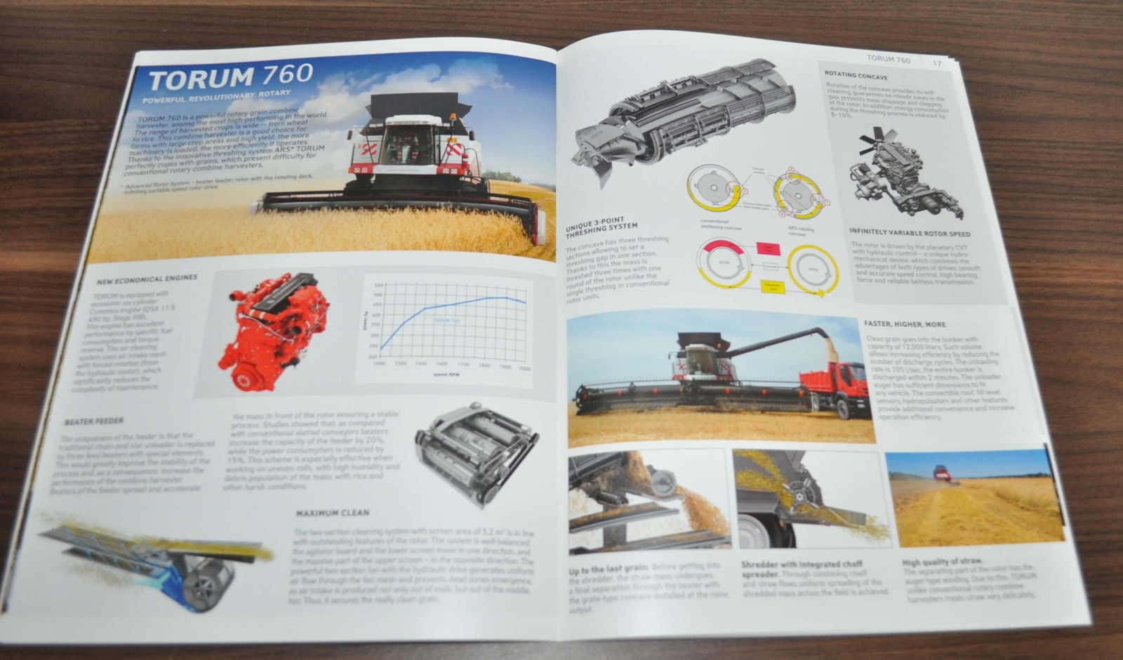 Rostselmash Grain Harvesting Machinery 2015 Agriculture Russia Brochure Prospekt