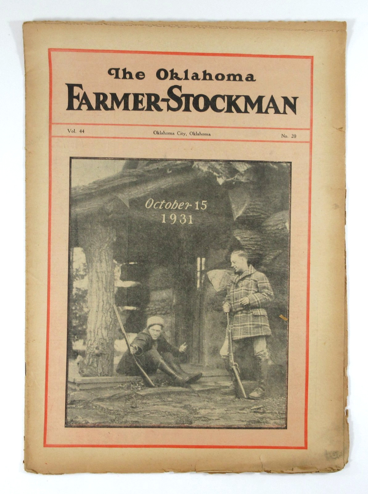 Oklahoma Farmer Stockman Magazines Livestock Depression Jean Harlow Ads 1931-32