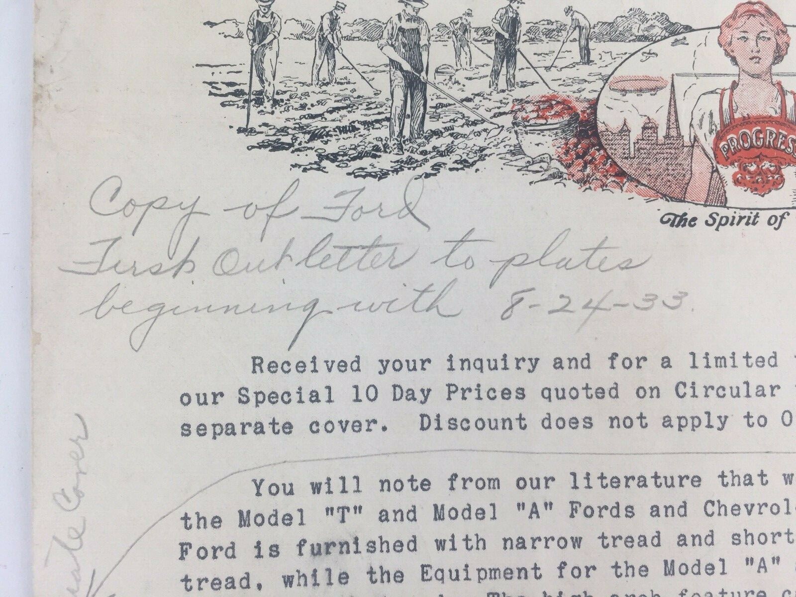 1933 Shaw Manufacturing Co Signed Advertising Brochure Converting Model T Ford