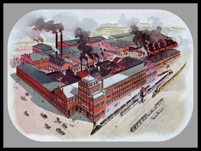 1896 Huber Tractor Factory in Marion, OhiO NEW METAL SIGN: 9×12&Prime; Ships Free
