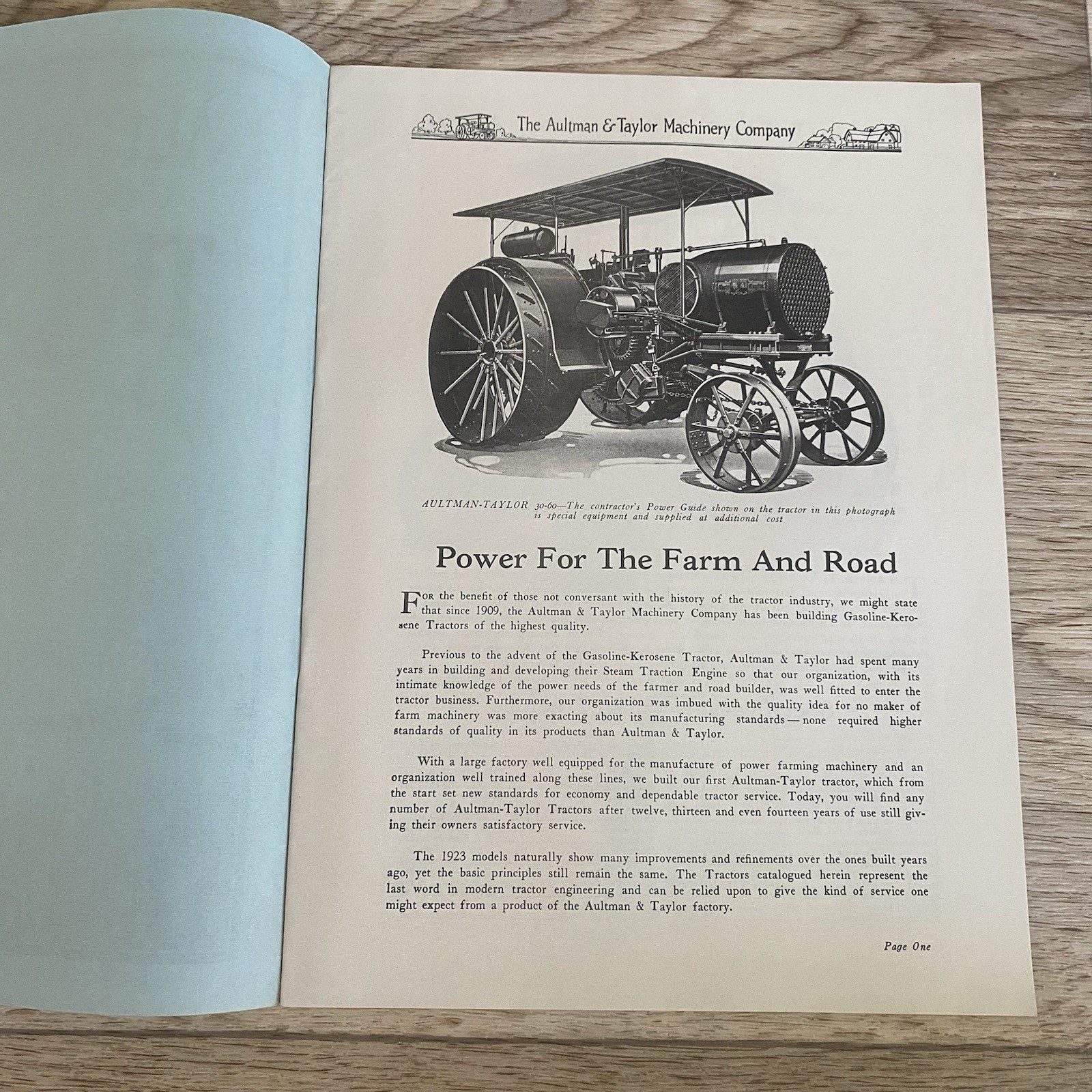Aultman Taylor Machinery Company Gasoline Kerosene Tractors Catalog