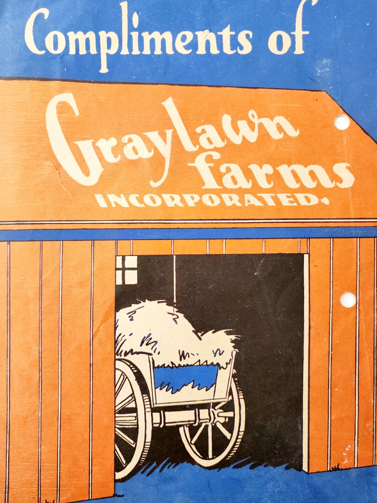 C1930s The Kostly Kow Gray Lawn Farms Booklet Thomaston Farmers Union PB E88J