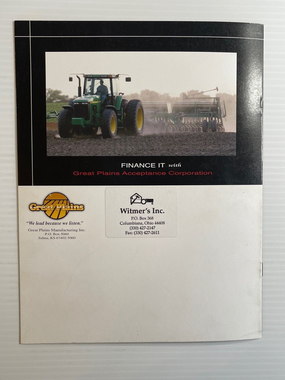 Great Plains- HD Drills / OOHD Drills – Sales Brochure *Original 2000s Brochure*