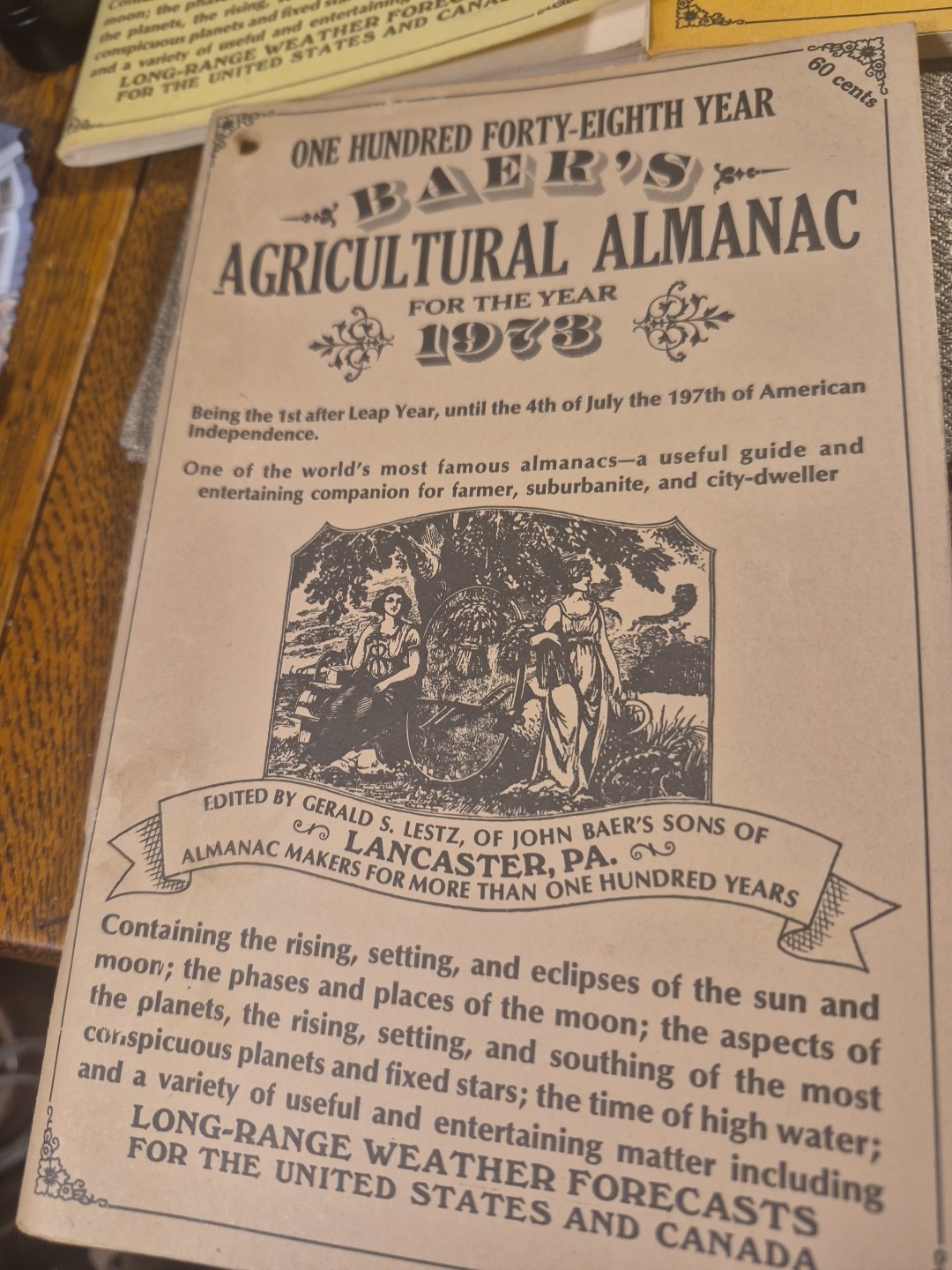 Vtg 8 John Baer&rsquo;s Sons Agricultural Almanac Lancaster PA Farmers Almanac