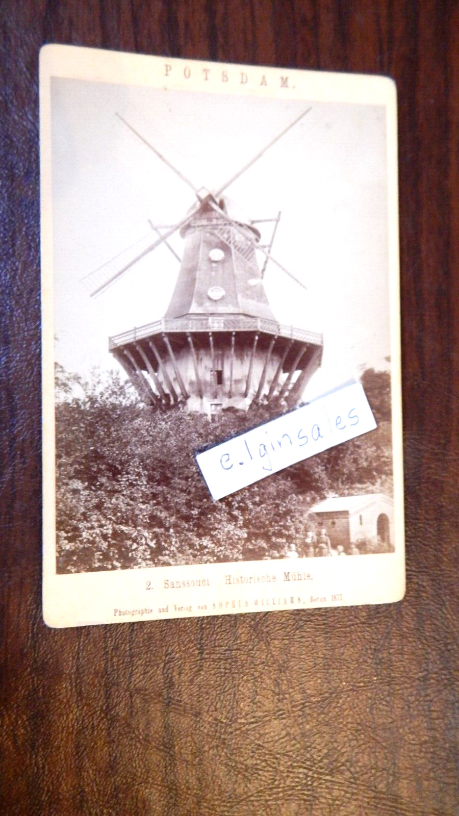 Potsdam Germany Historic Windmill at the Sanssouci Summer Palace – Circa 1790