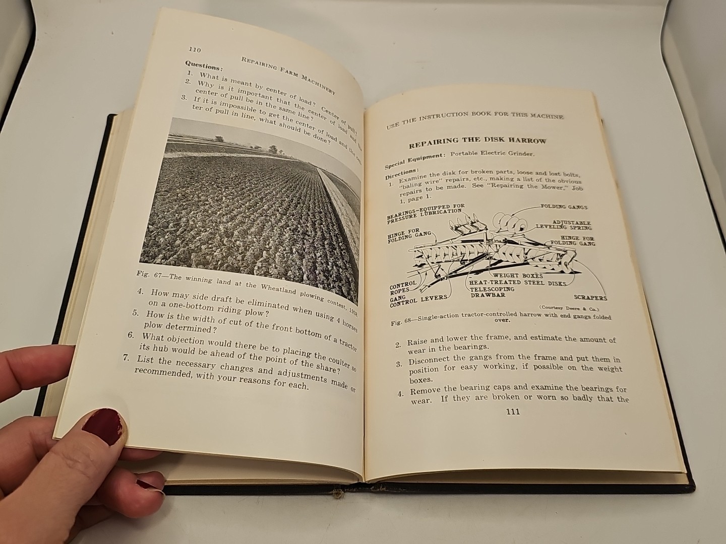 Book Repairing Farm Machinery truck tractor hit miss engine 1940 Morrison