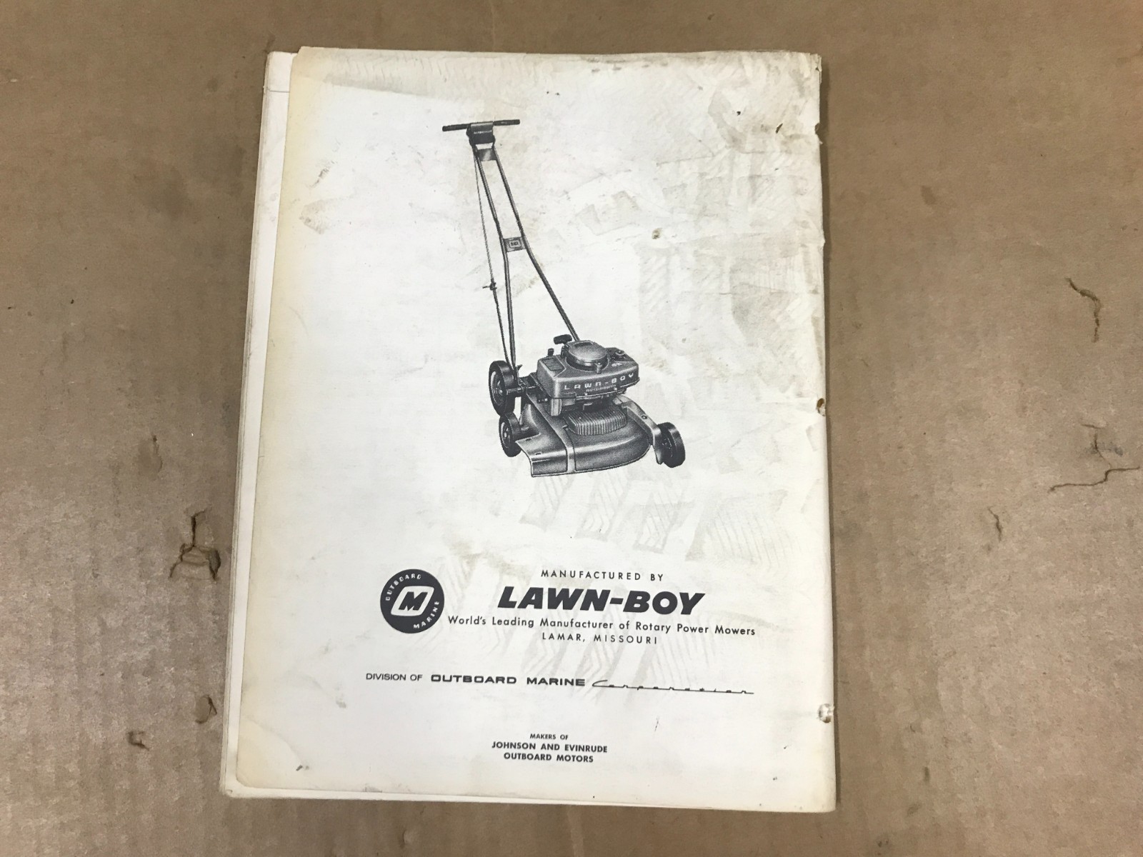 Vintage Lawn Boy Illustrated Parts List – Mowers & Engines – 1957