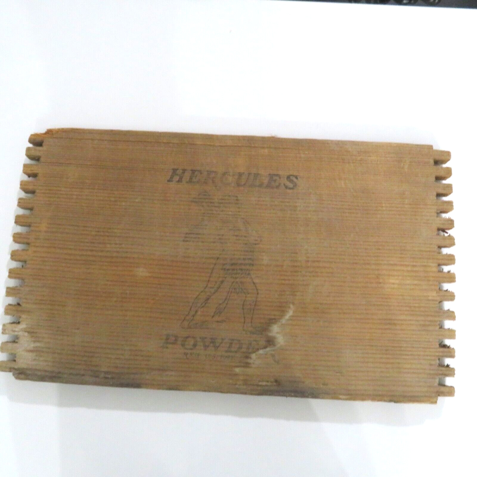 Vintage Hercules Gun Powder Crate Face – Hercules is faded but great piece