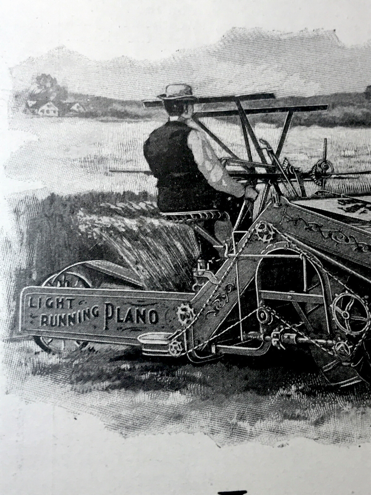 ORIGINAL 1897 Plano Farm Implements Advertising – Chicago – 10” X 15”