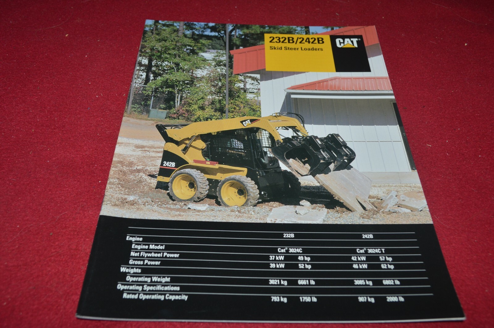 Caterpillar 232B 242B Skid Steer Loader Brochure DCPA14