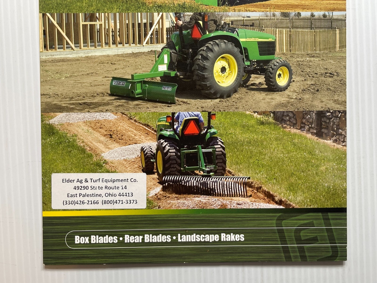 Frontier Equipment 20 & 21 Series Landscape Tools Sales Brochure *Original 2011*