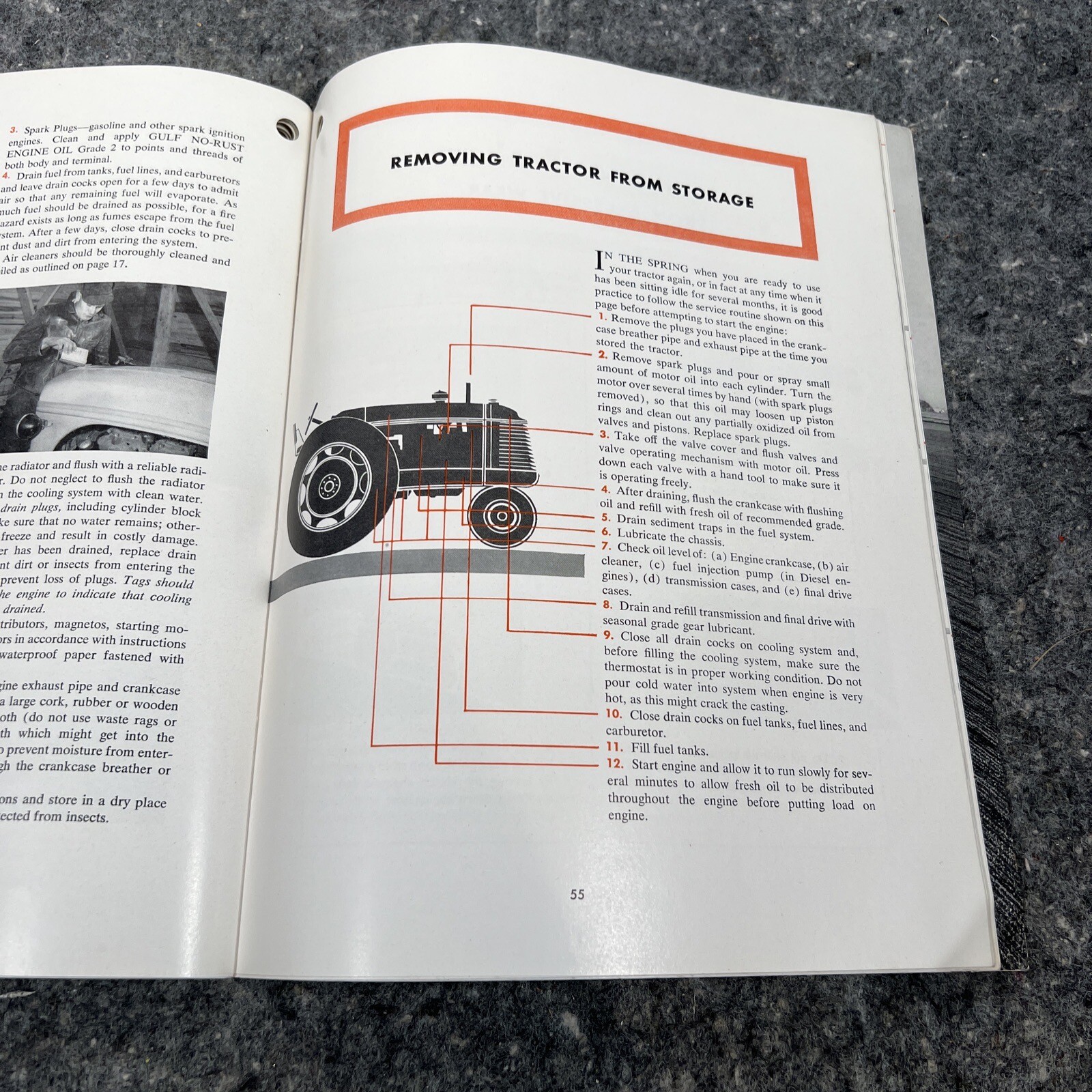 Vintage 1950&rsquo;s Gulf Oil Corporation FARM Tractor Guide / Maintenance OEM