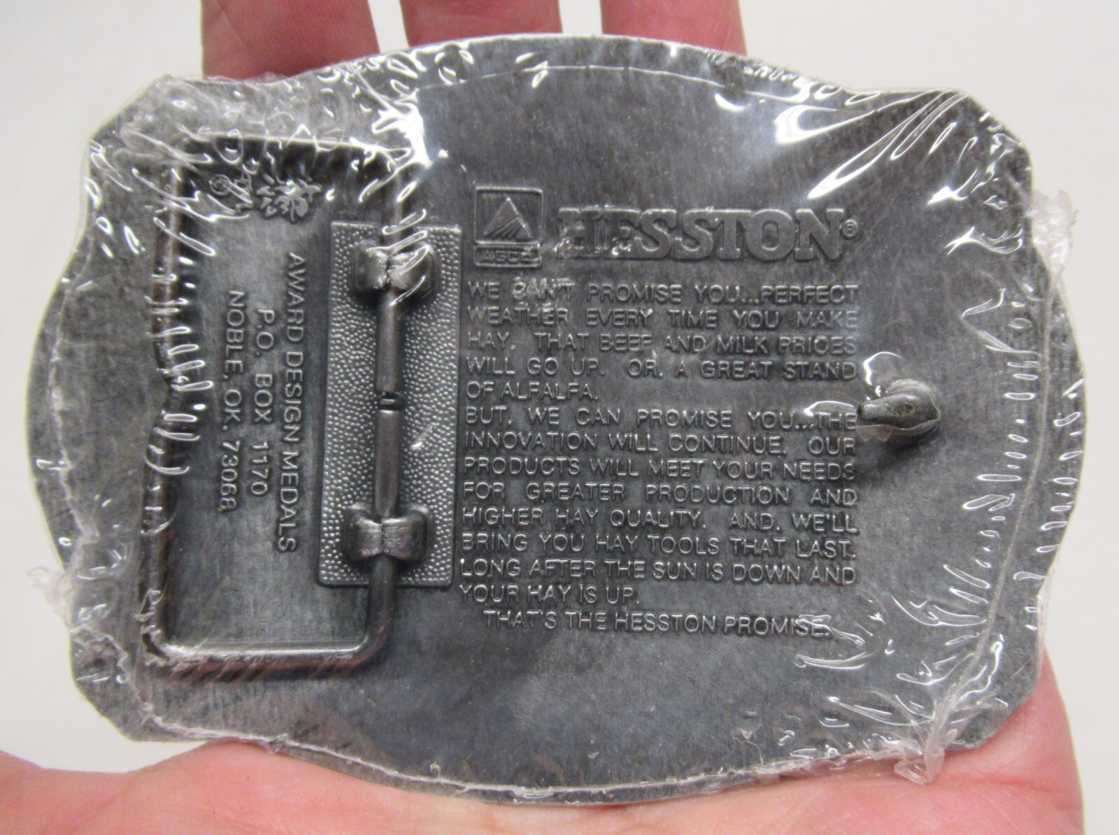 1997 HESSTON – A Half Century of Innovation – BELT BUCKLE – # 1072