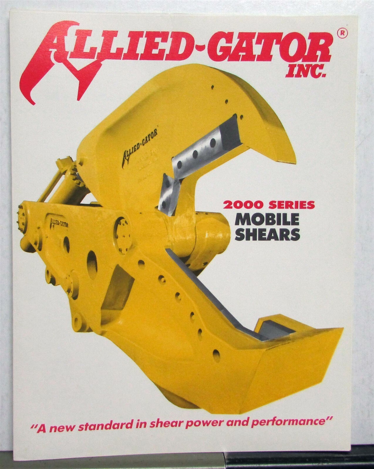 1992 Allied Gator 2000 Series Mobile Shears Construction Sales Folder