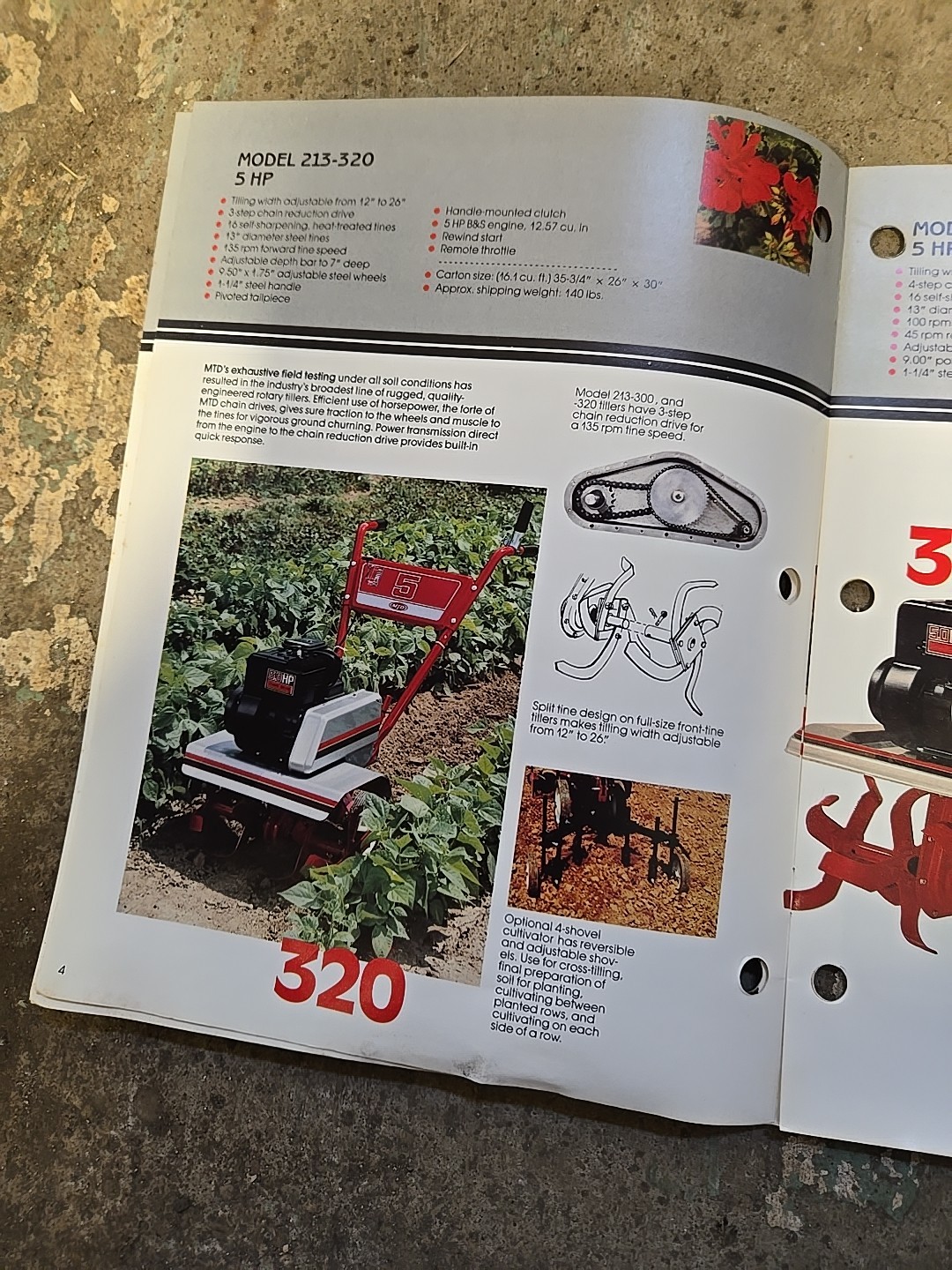 1983 MTD Rotary Tillers Brochure Catalog Point Of Sale