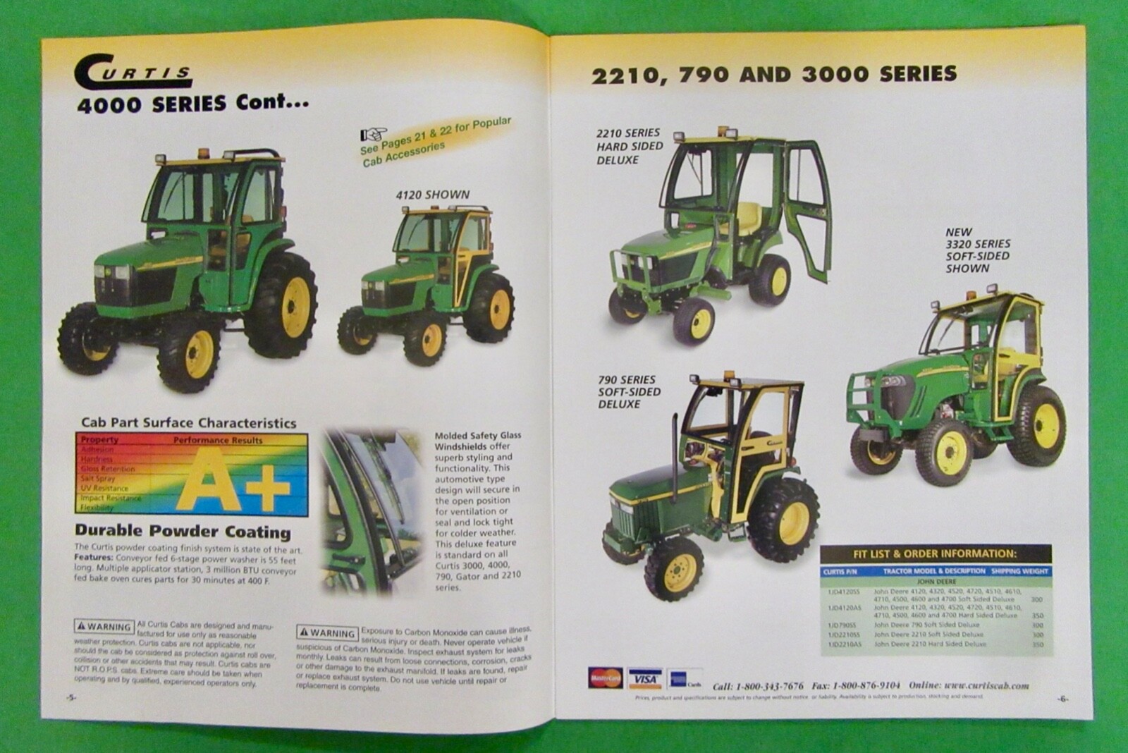 Curtis Factory Products Catalog / Focus on John Deere ( Worcester, Maine)